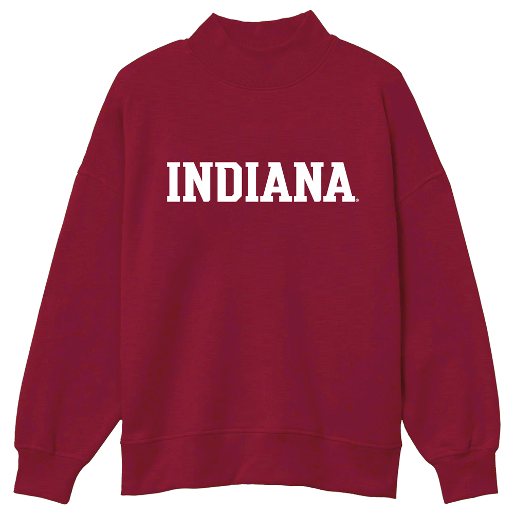 Indiana Hoosiers Mock Neck Sweatshirt | lojobands