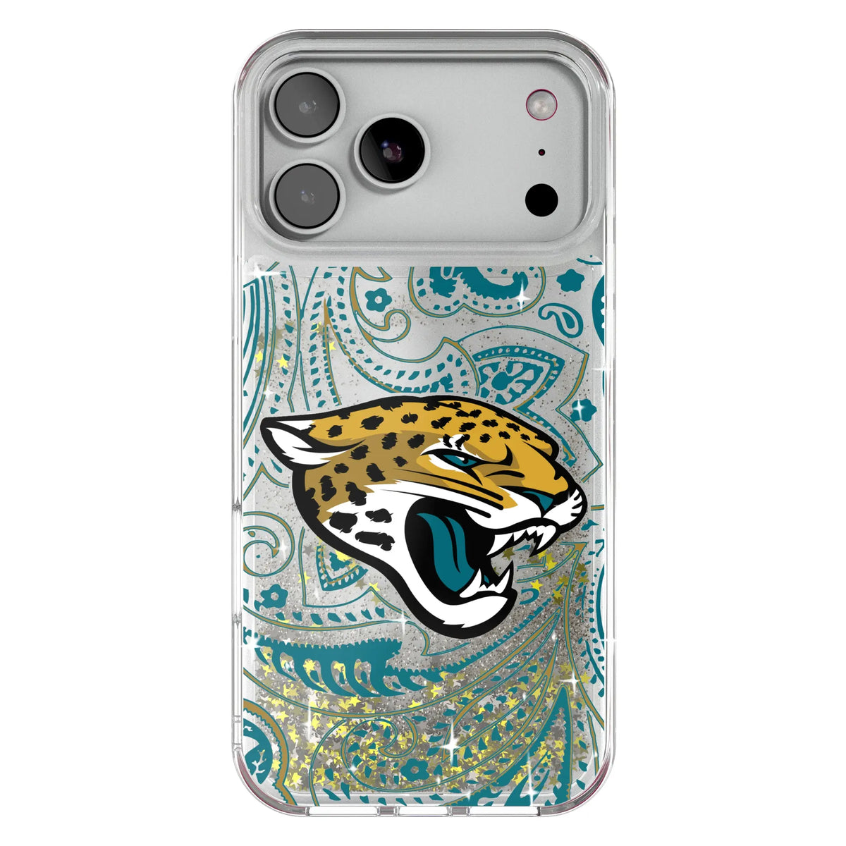 Jacksonville Jaguars Paisley Glitter Phone Case 20