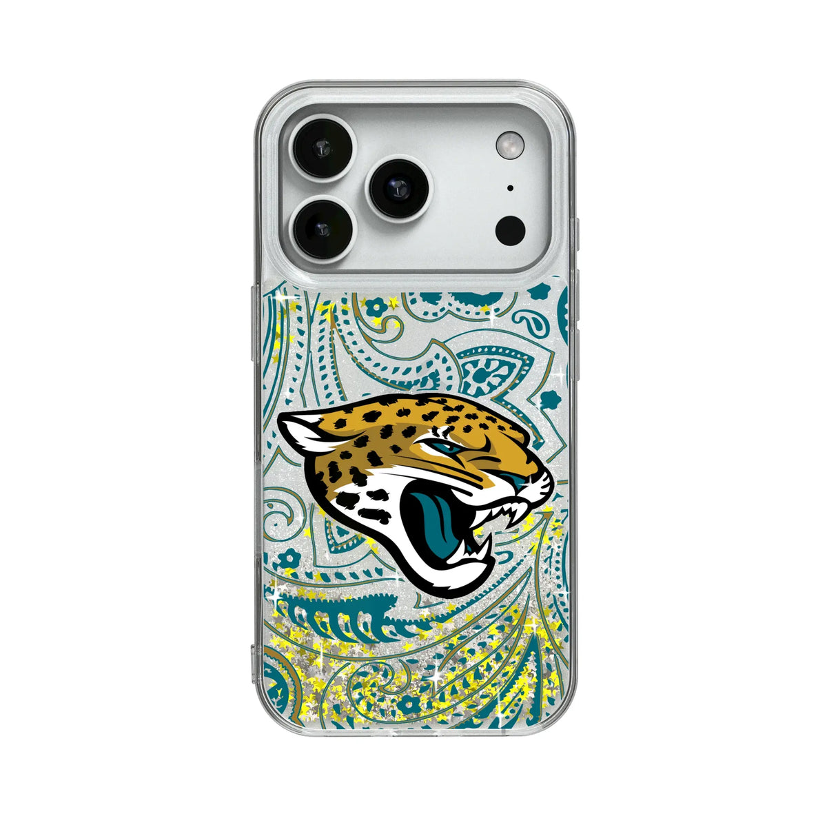 Jacksonville Jaguars Paisley Glitter Phone Case 19