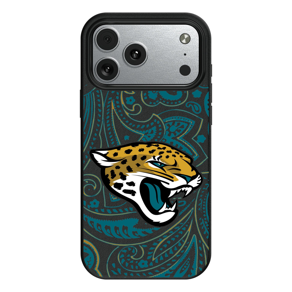 Jacksonville Jaguars Paisley MagSafe Compatible Phone Case for Apple iPhone 10