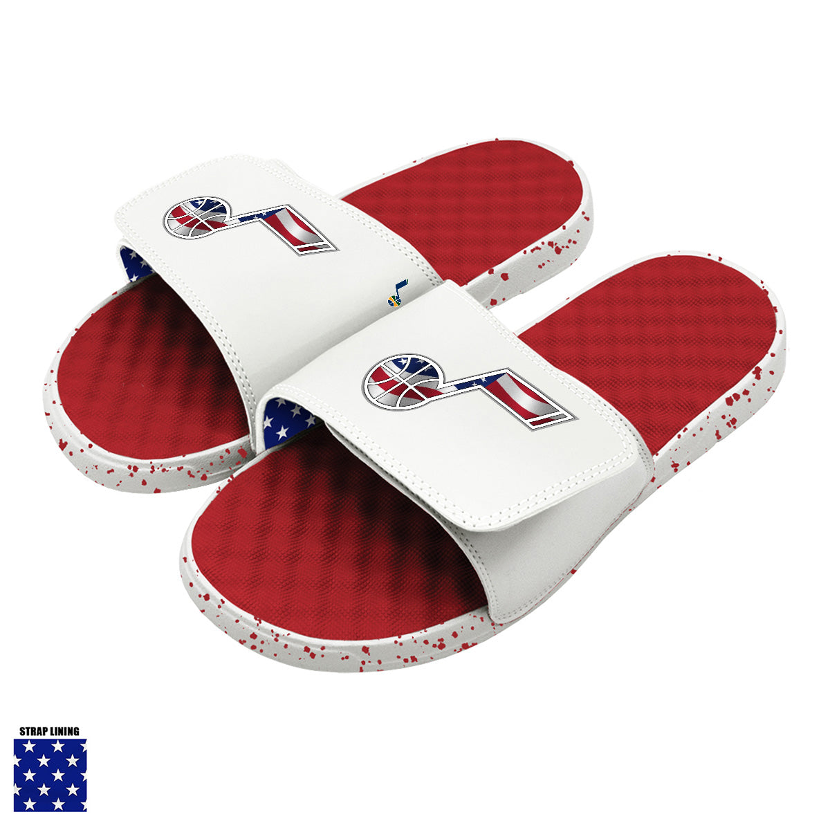 Utah Jazz Red Americana Slides 1