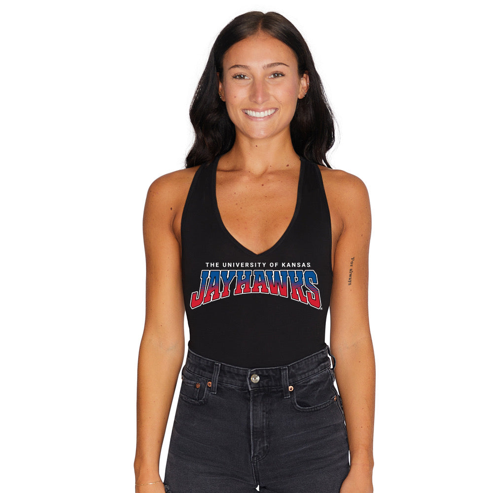 Kansas Jayhawks Black Bodysuit | lojobands