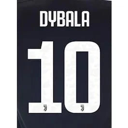 Juventus 2019/20 Home Dybala #10 Youth Jersey Name Set 1