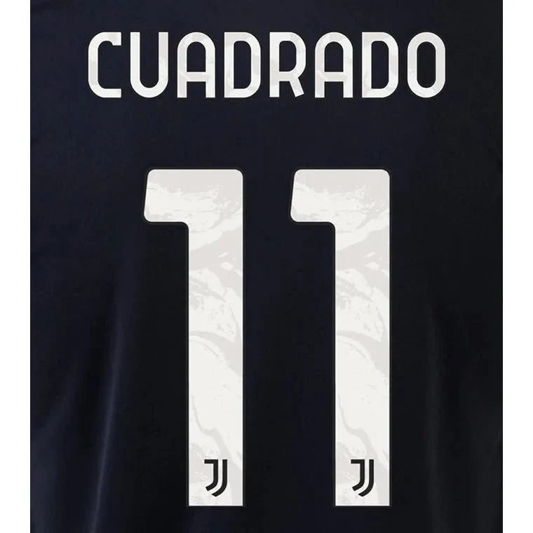 Juventus 2021/22 Away Cuadrado #11 Jersey Name Set 1
