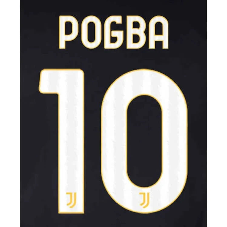 Juventus 2023-24 Home Pogba #10 Jersey Name Set 1