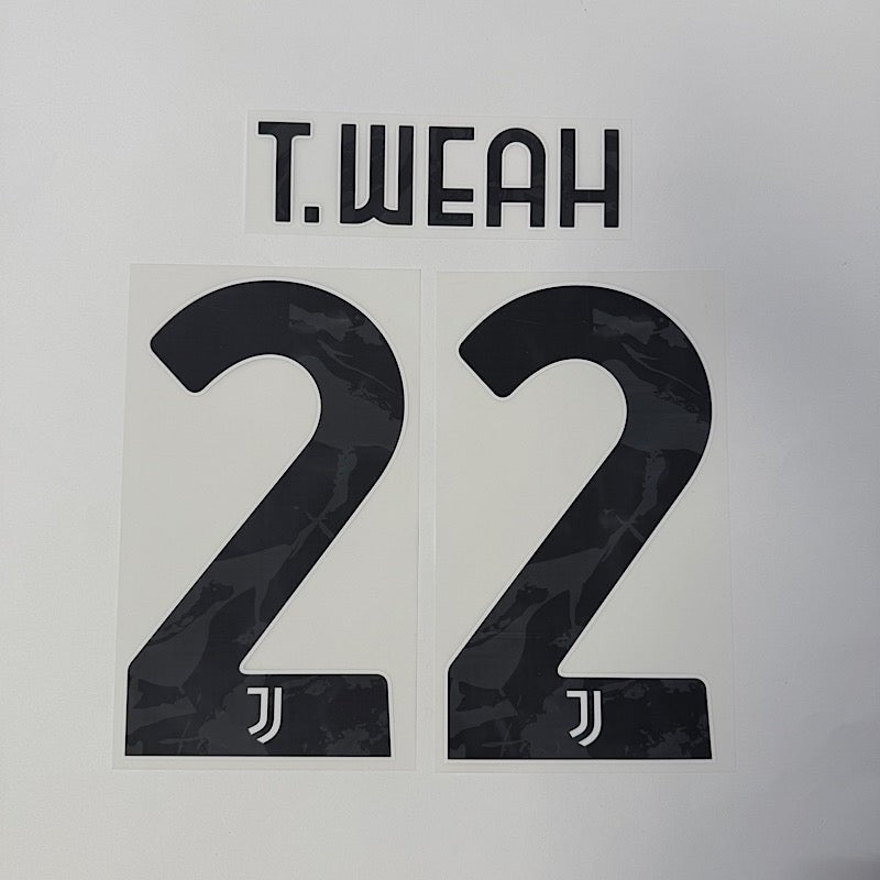Juventus 2024/25 Home/Away T. WEAH #22 Official Jersey Name Set 1