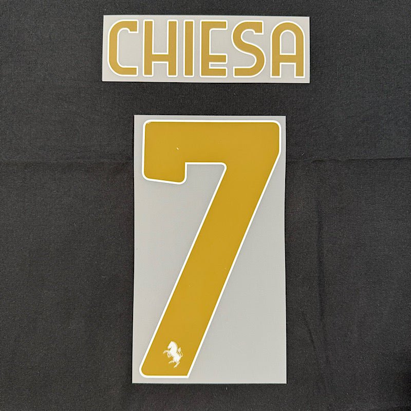Juventus 2024/25 Third Chiesa #7 Official Jersey Name Set 1