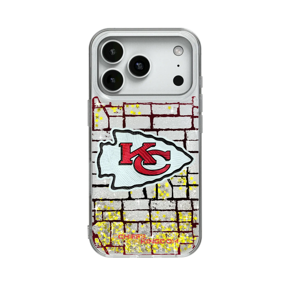 Kansas City Chiefs Brick Wall Glitter Phone Case for Apple iPhone 17 Series 19