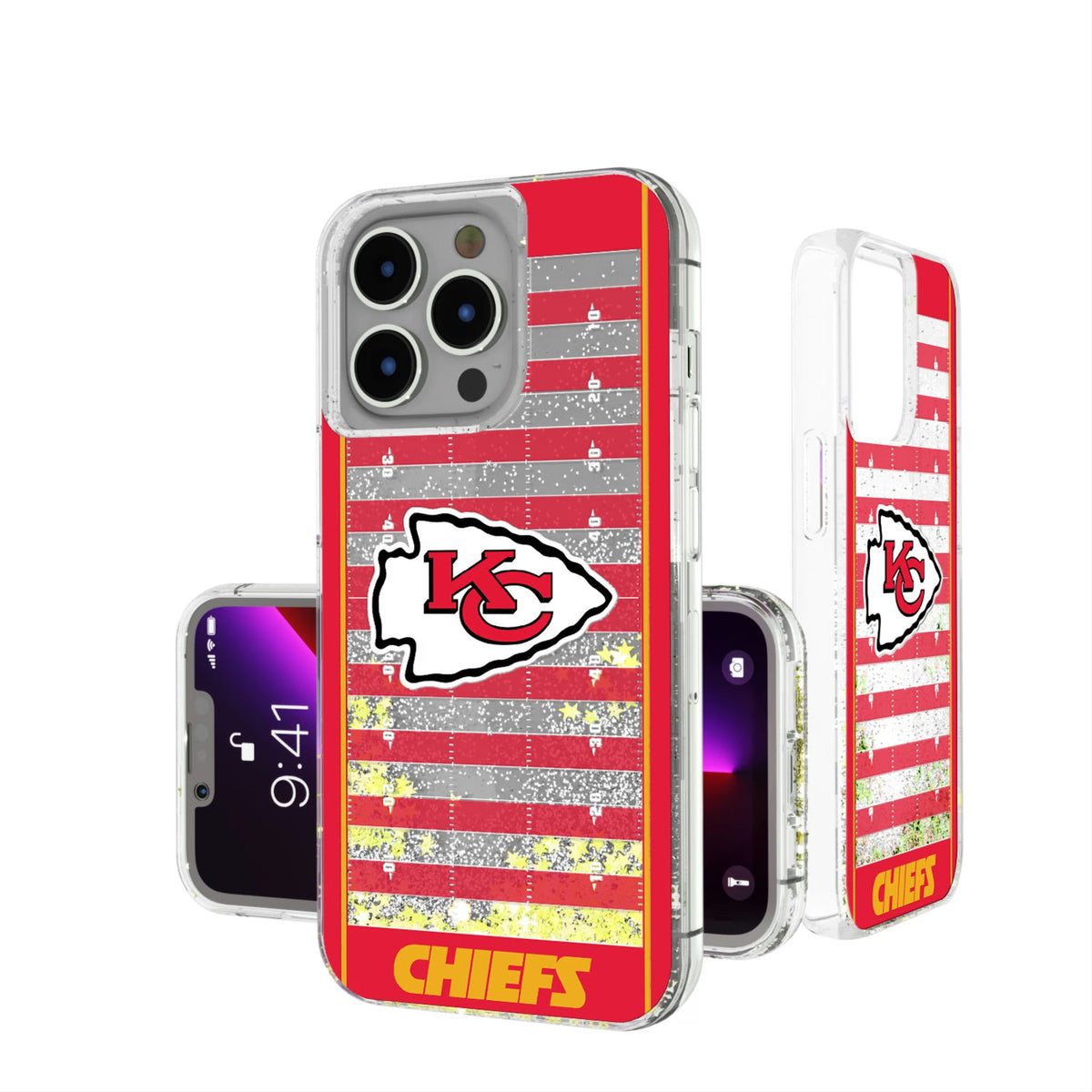 Kansas City Chiefs Field Glitter Phone Case 11