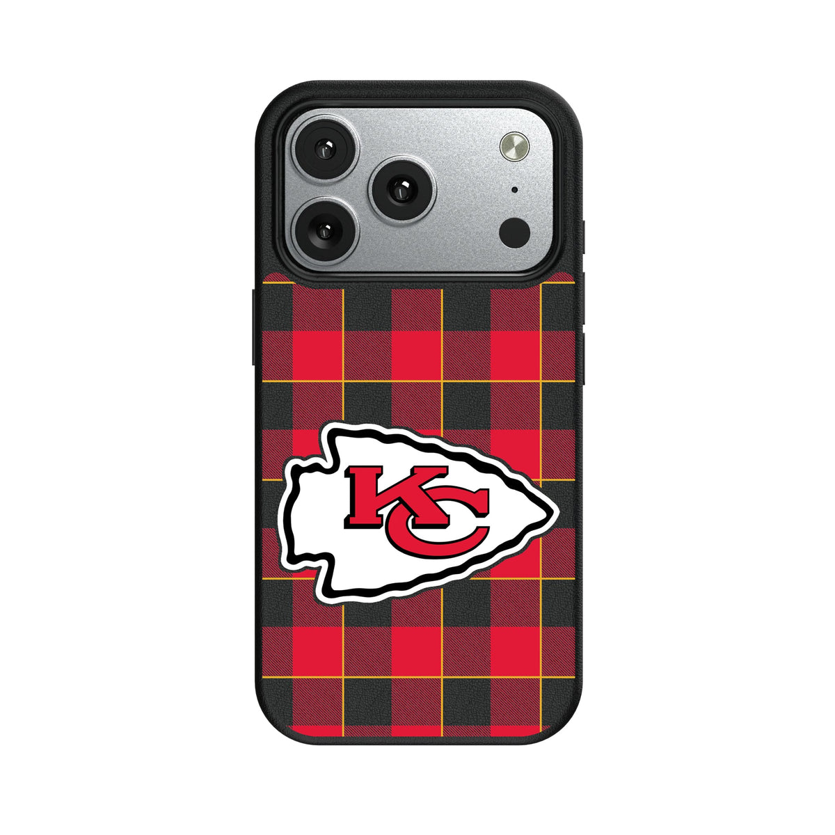 Kansas City Chiefs Plaid MagSafe Compatible Phone Case for Apple iPhone 9