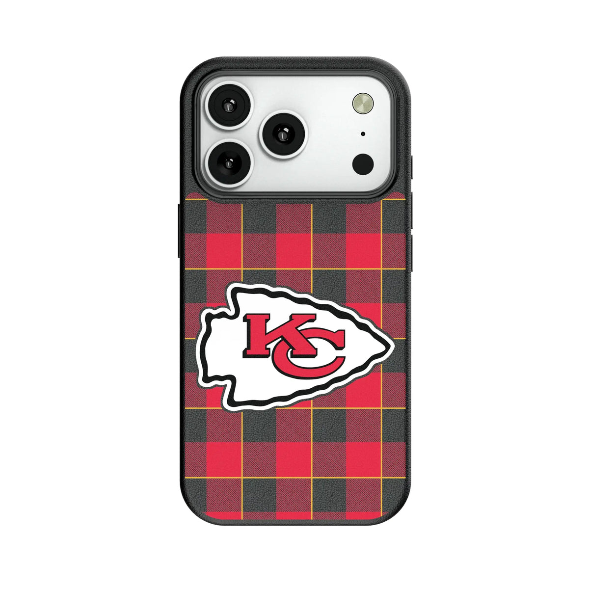 Kansas City Chiefs Plaid MagSafe Compatible Phone Case for Apple iPhone 12