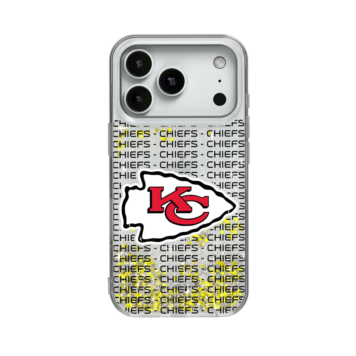 Kansas City Chiefs Text Backdrop Glitter Phone Case 19