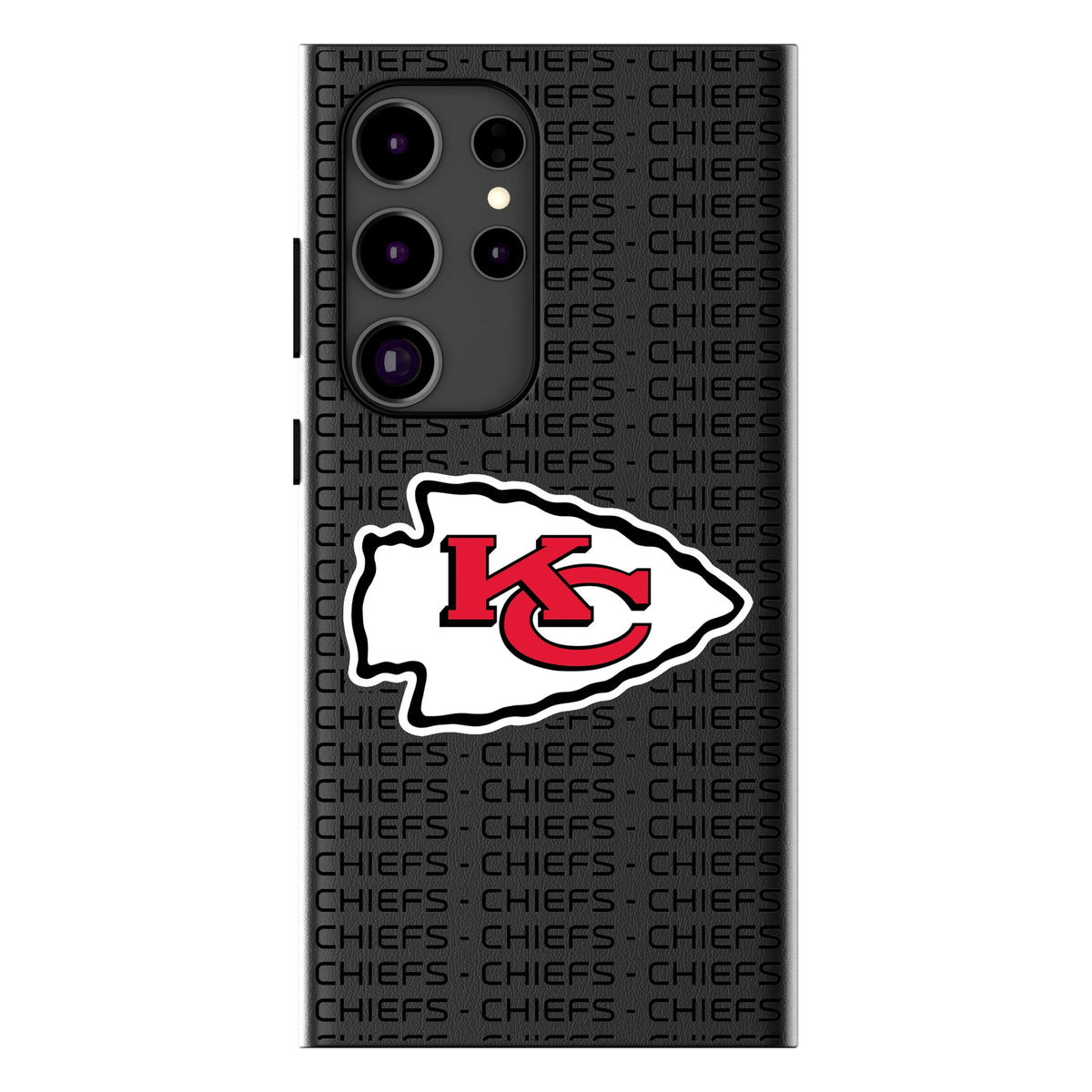 Kansas City Chiefs Text Backdrop MagSafe Compatible Phone Case for Samsung Galaxy 16