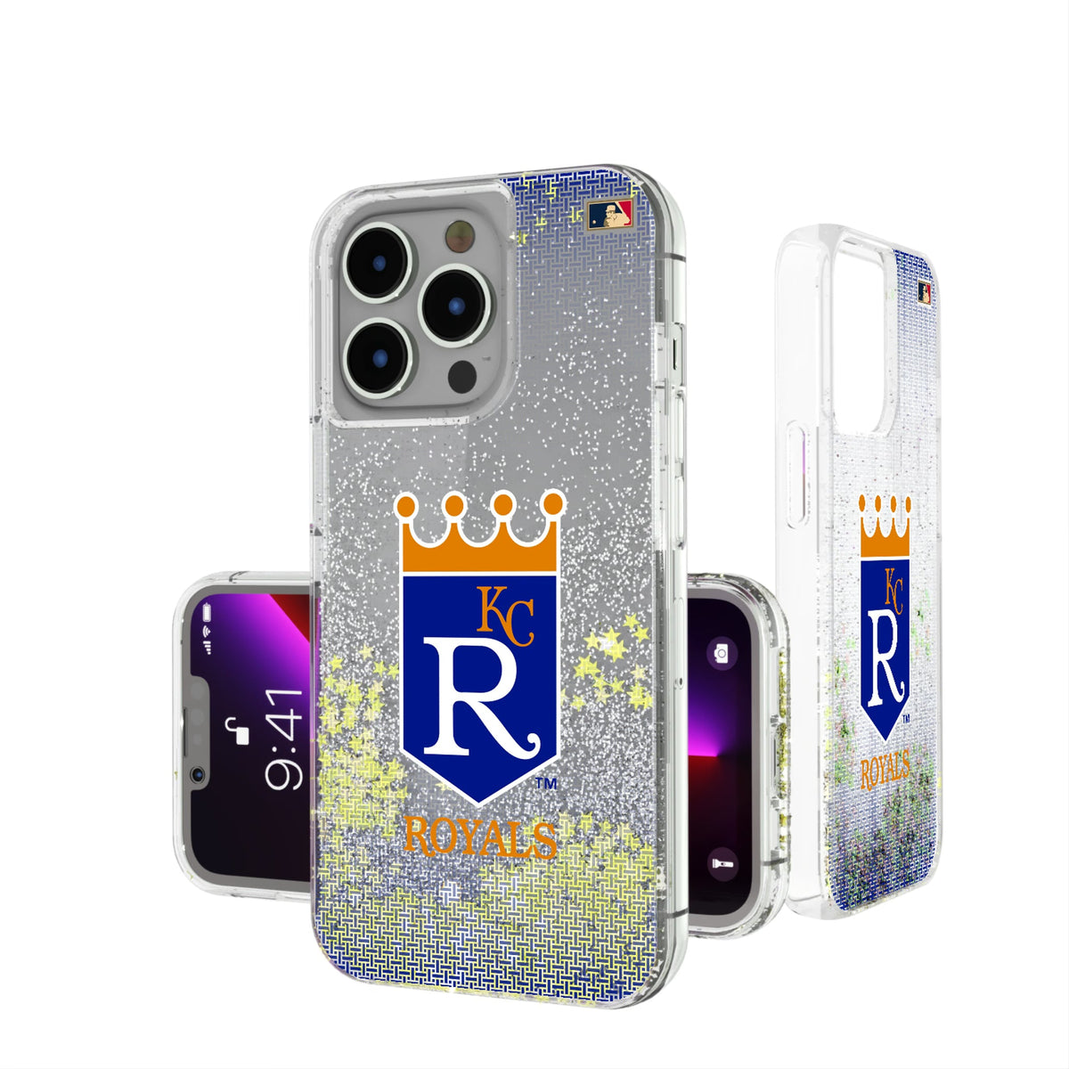 Kansas City Royals 1969-1978 - Cooperstown Collection Linen Glitter Phone Case 7