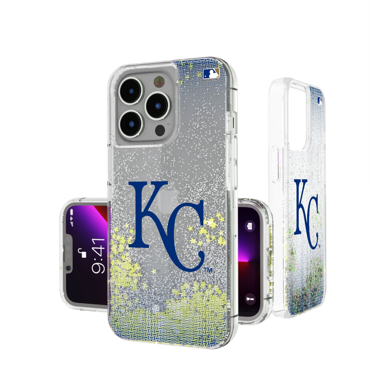 Kansas City Royals Linen Glitter Phone Case 4