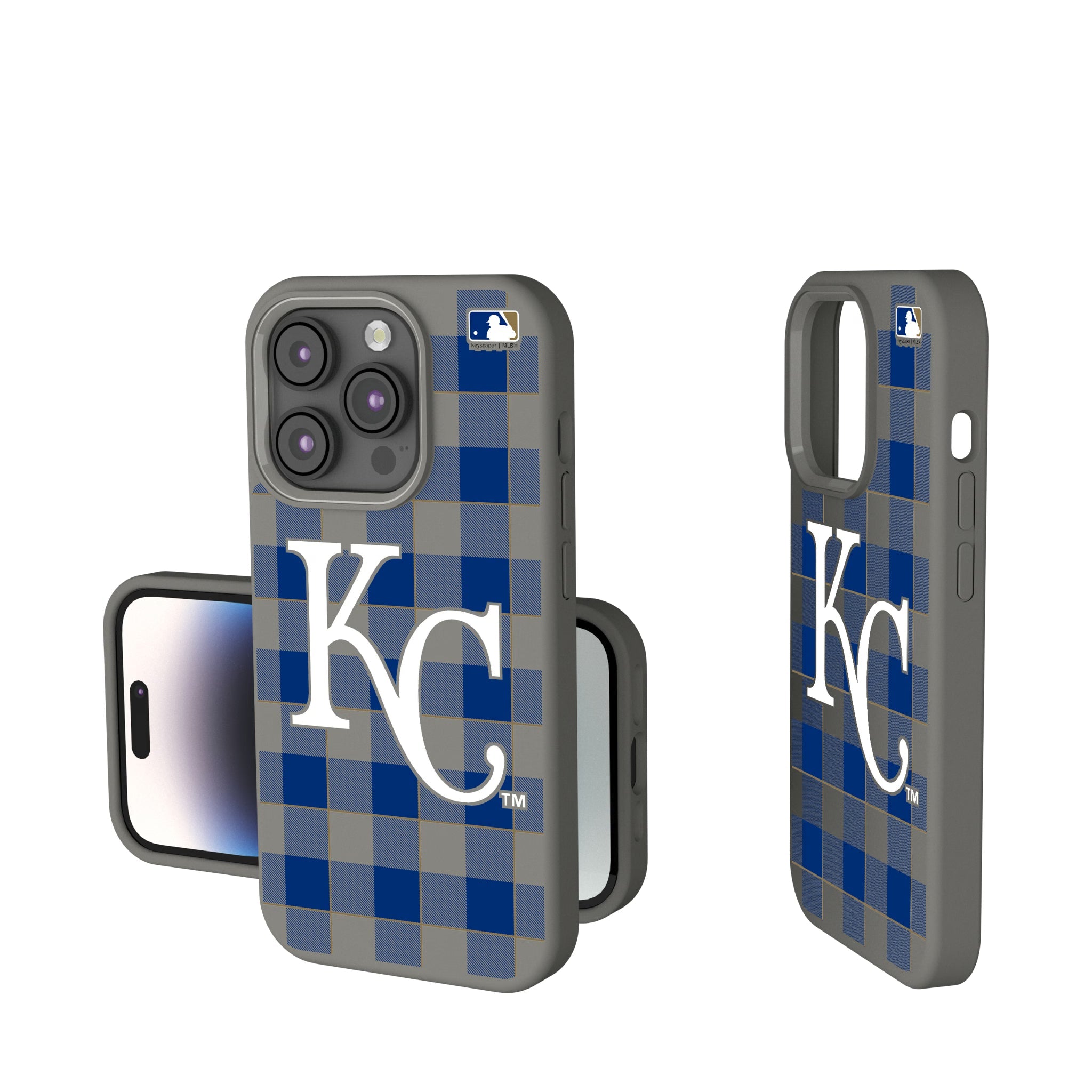 Kansas City Royals Plaid Soft Touch Phone Case 14