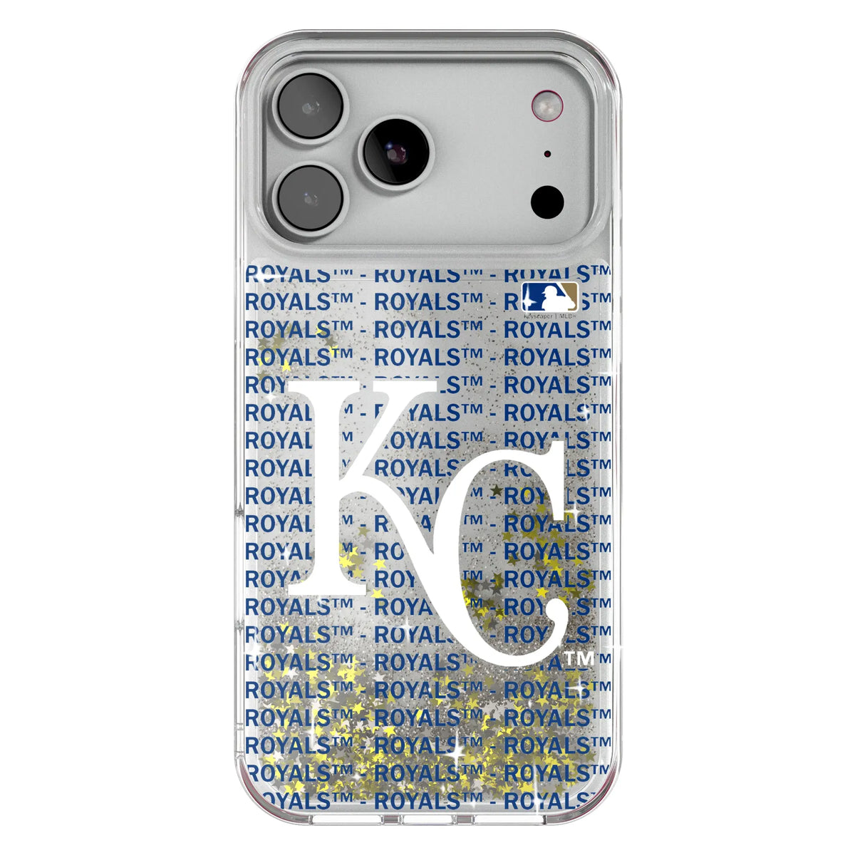 Kansas City Royals Text Backdrop Glitter Phone Case 20