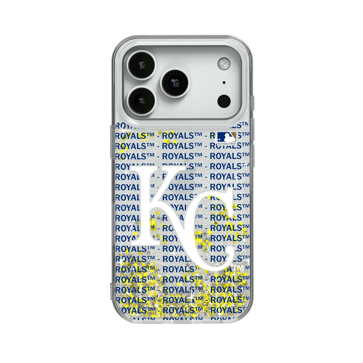 Kansas City Royals Text Backdrop Glitter Phone Case 19