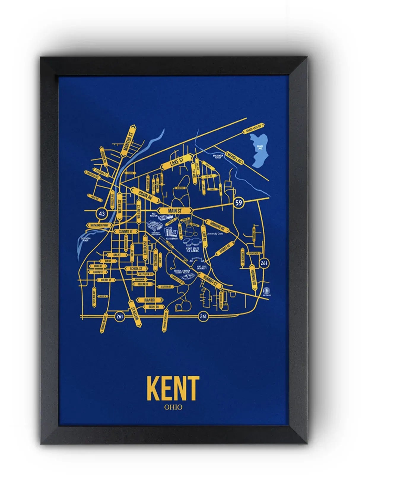 Kent, Ohio street map 9