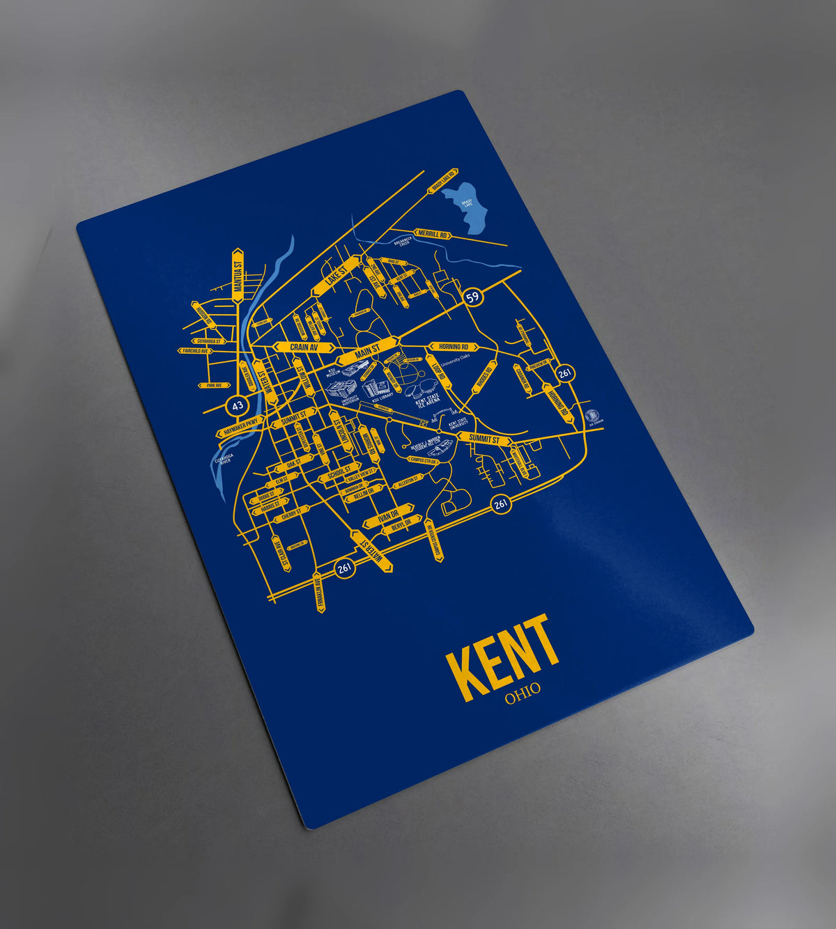 Kent, Ohio street map 2