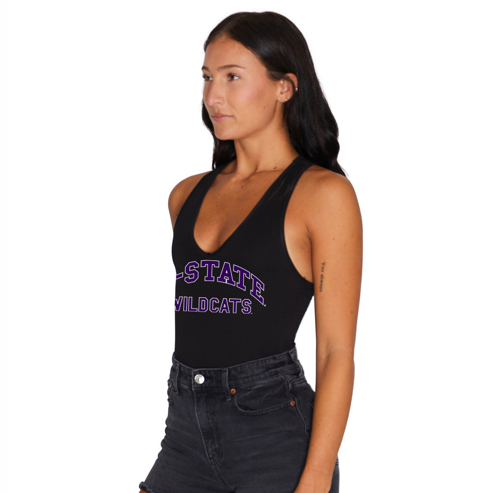 Kansas State Black Bodysuit | lojobands