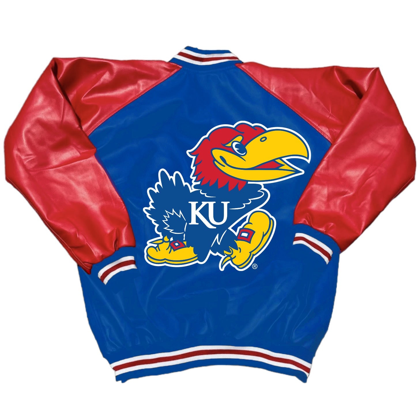 Kansas Jayhawks Varsity Letterman Jacket | lojobands 1