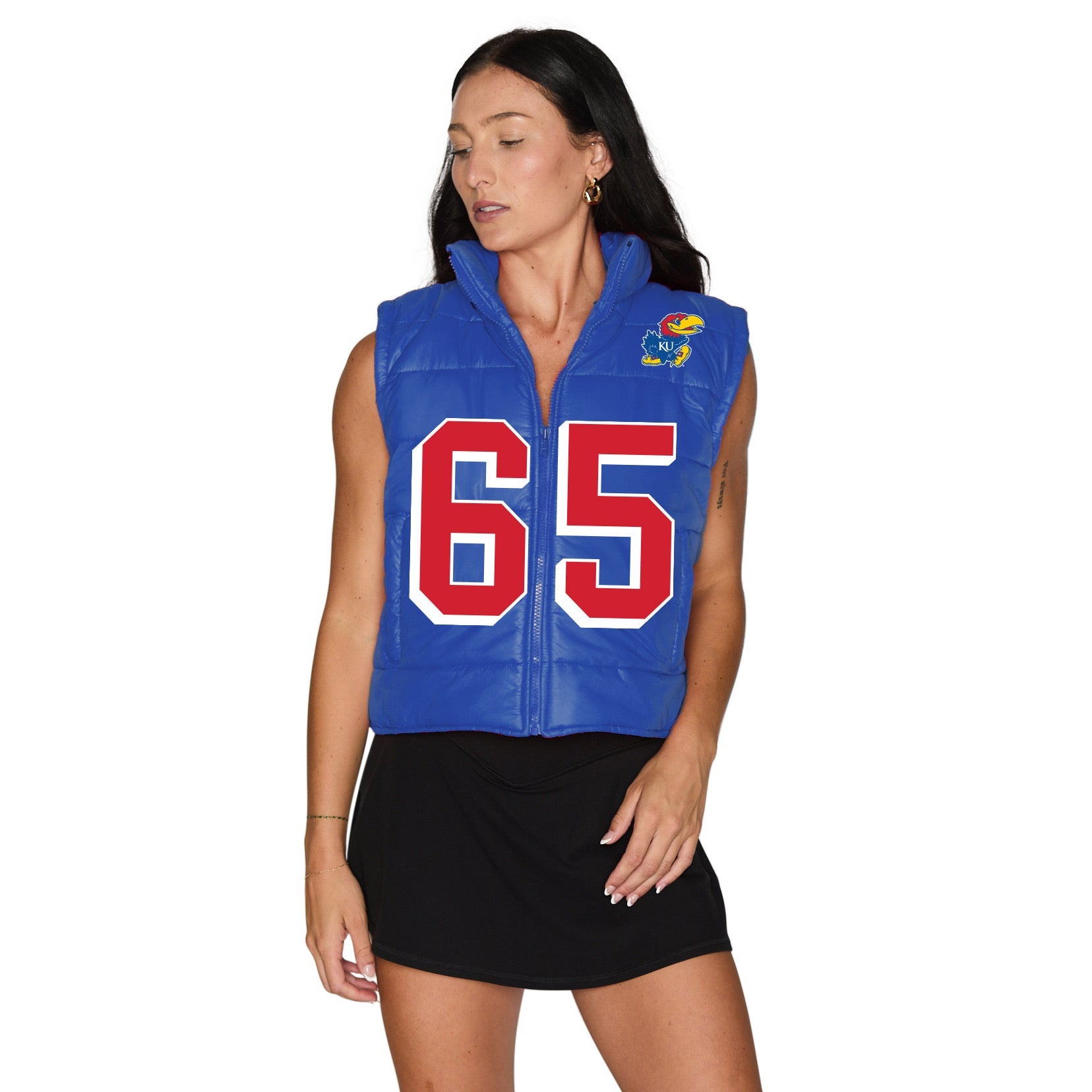 Kansas Jayhawks Puffer Vest | lojobands 1