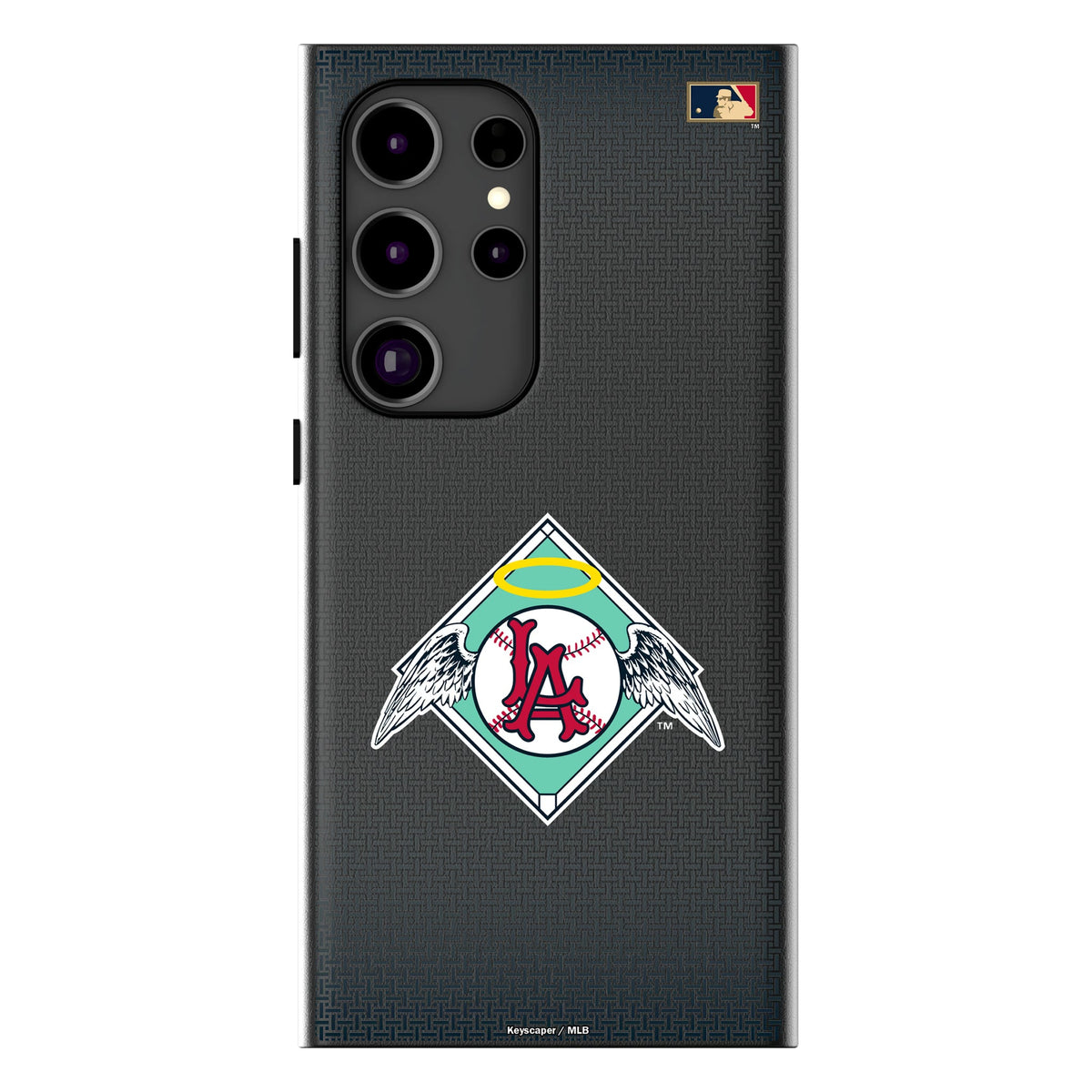 LA Angels 1961-1965 - Cooperstown Collection Linen MagSafe Compatible Phone Case for Samsung Galaxy 14