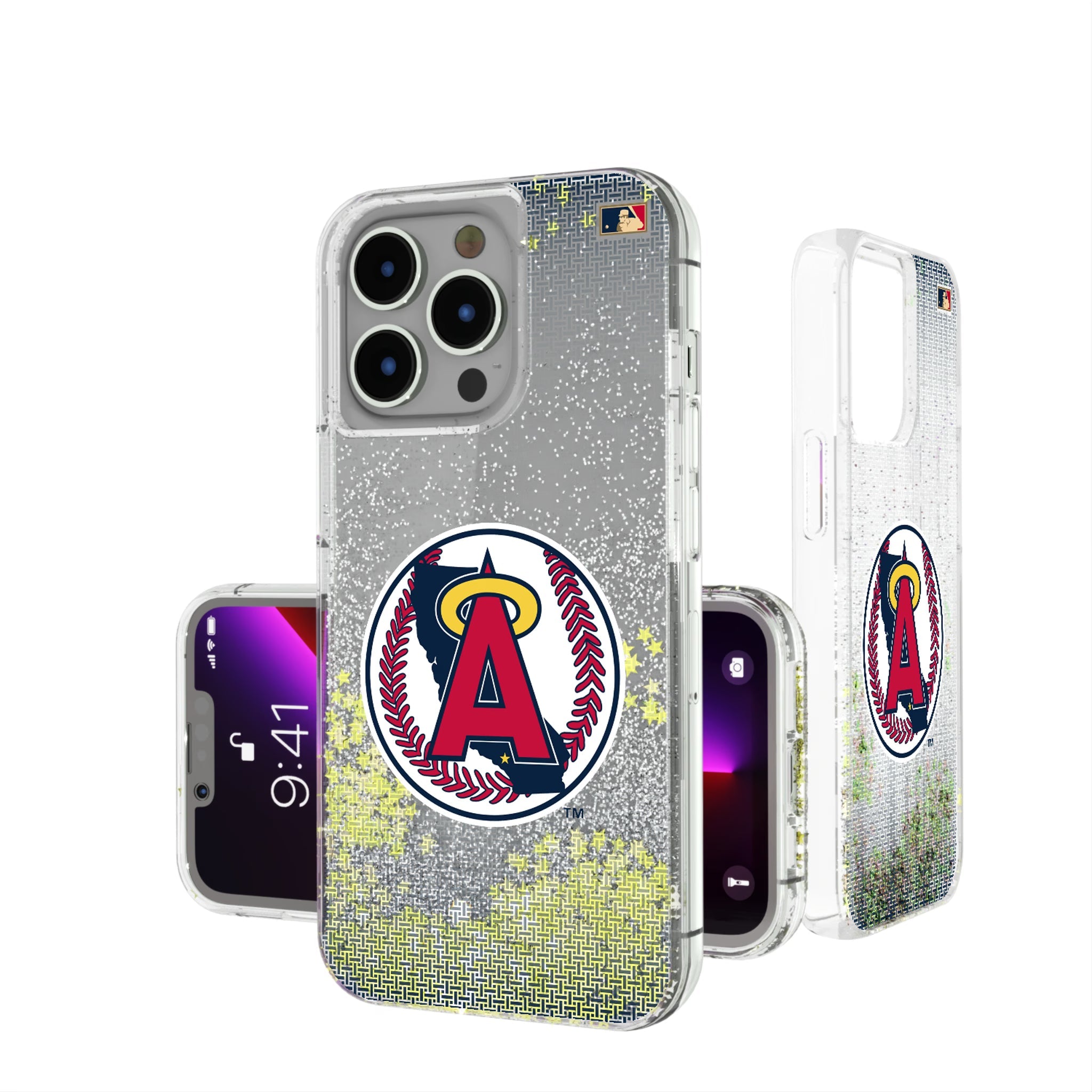 LA Angels 1986-1992 - Cooperstown Collection Linen Glitter Phone Case 11
