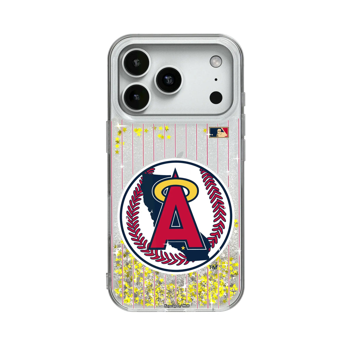 LA Angels 1986-1992 - Cooperstown Collection Pinstripe Glitter Phone Case 19