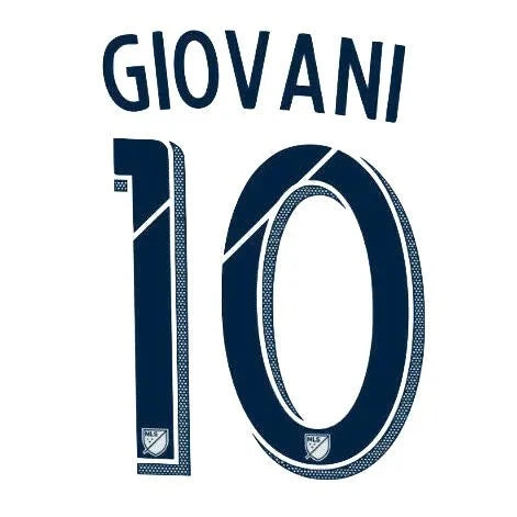 LA Galaxy 2015/19 Home Giovani #10 Jersey Name Set 1