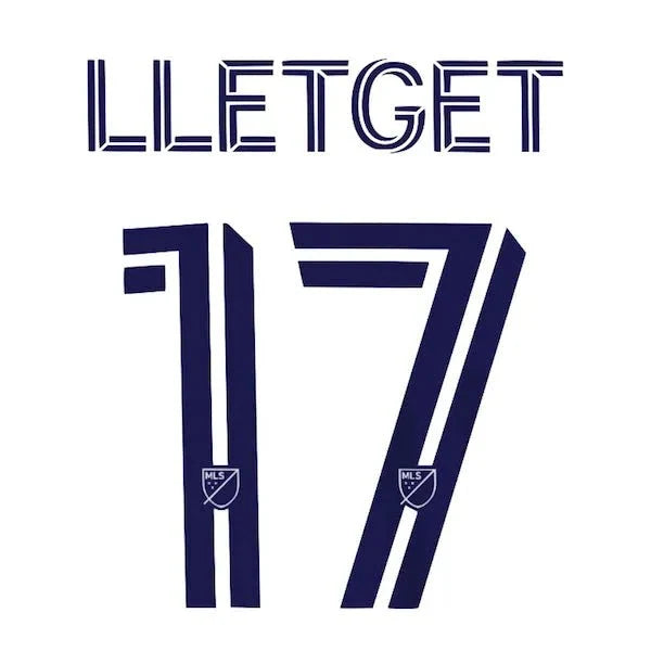 LA Galaxy 2020/21 Lletget Home #17 Jersey Name Set 1