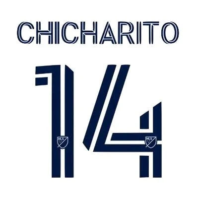 LA Galaxy 2020/22 Home Chicharito #14 Jersey Name Set 1
