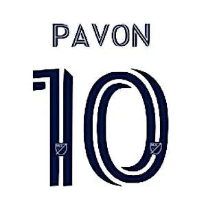 LA Galaxy 2020/22 Pavon #10 Jersey Name Set 1