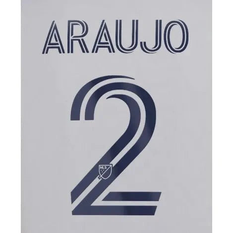 LA Galaxy 2022/24 Home Araujo #2 Jersey Name Set 1