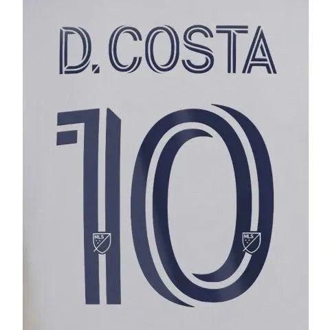 LA Galaxy 2022/24 Home D. Costa #10 Jersey Name Set 1