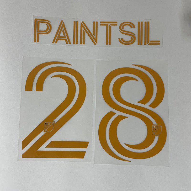LA Galaxy 2025- Away PAINTSIL #28 Official Name Set 1