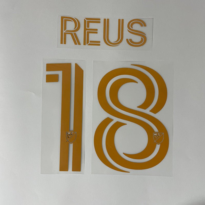 LA Galaxy 2025- Away REUS #18 Official Name Set 1