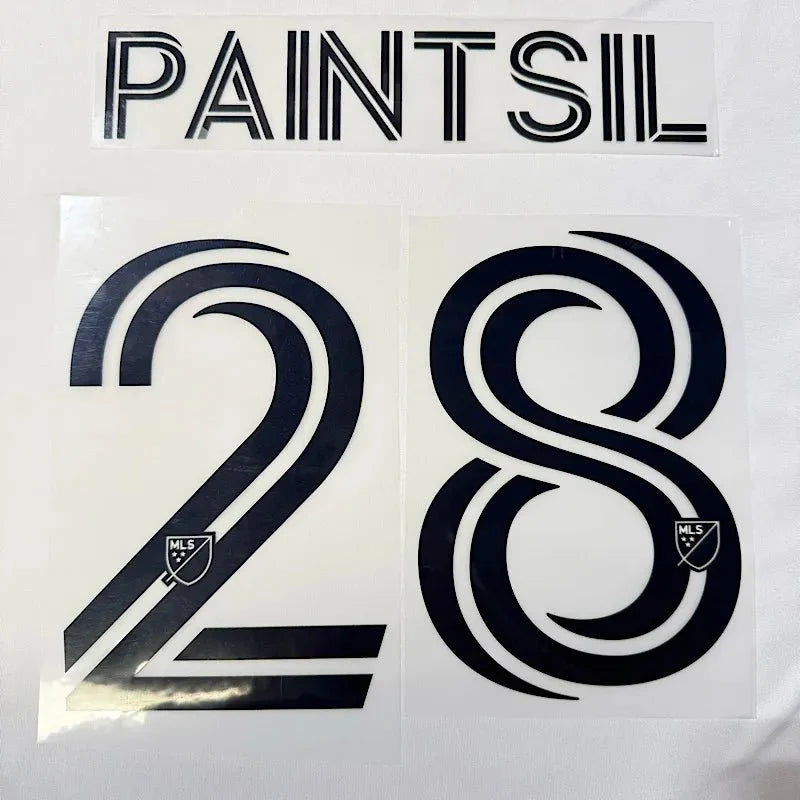 LA Galaxy 2025- Home PAINTSIL #28 Official Name Set 1