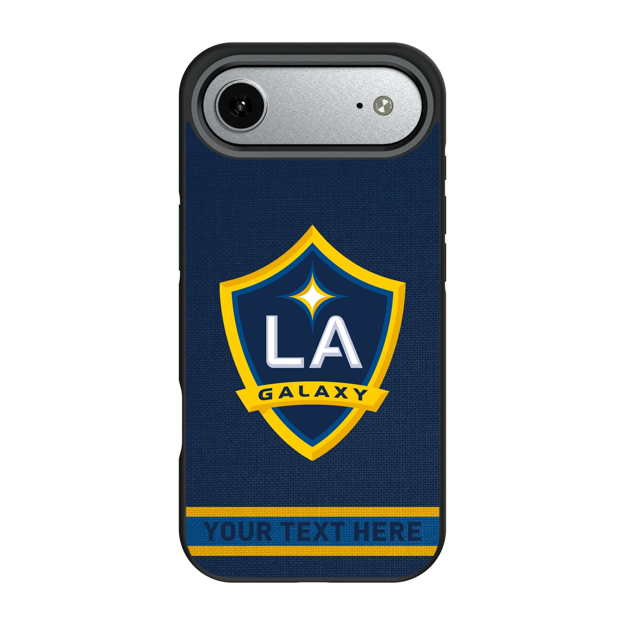 LA Galaxy Personalized Stripe Bump Phone Case for Apple iPhone 9
