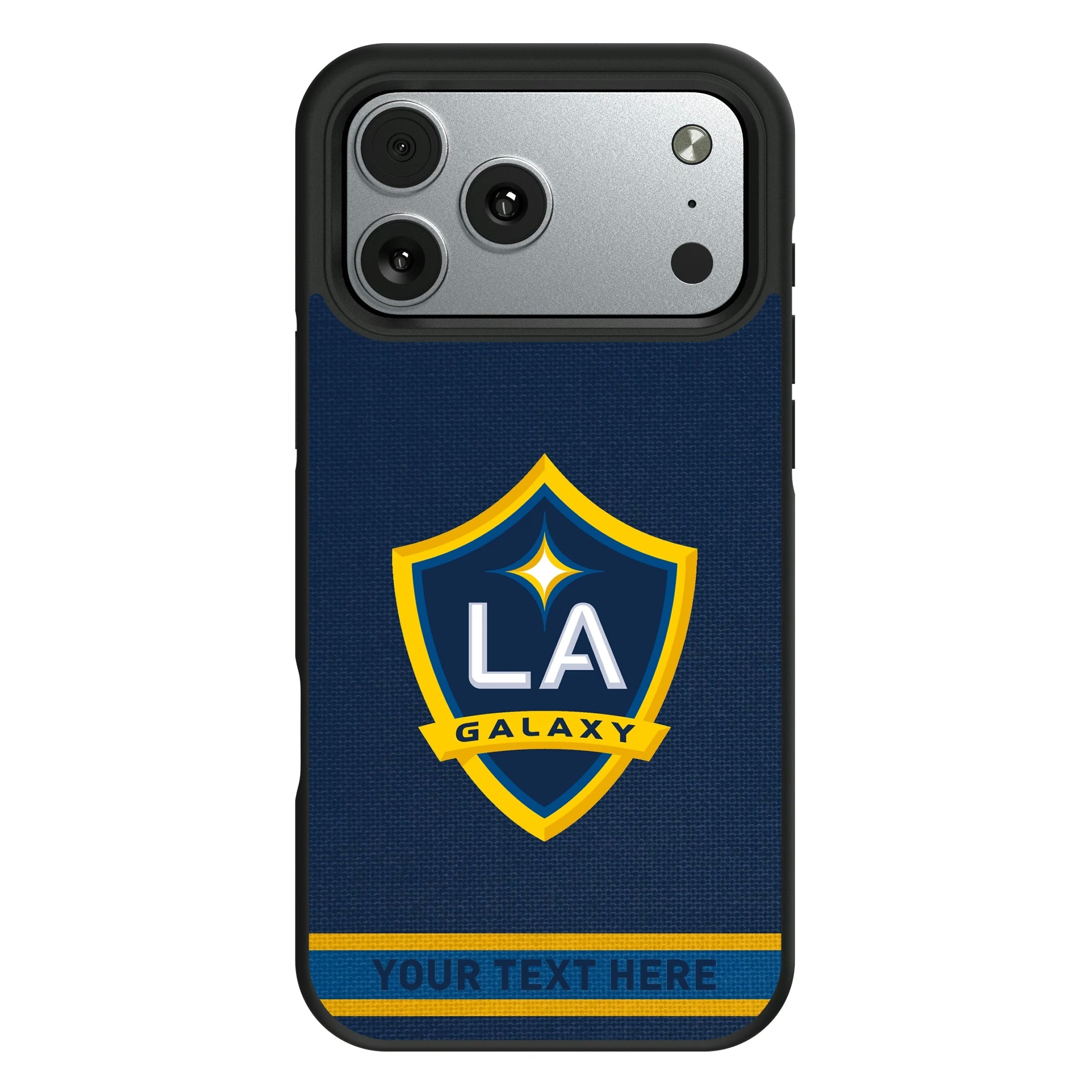 LA Galaxy Personalized Stripe Bump Phone Case for Apple iPhone 10