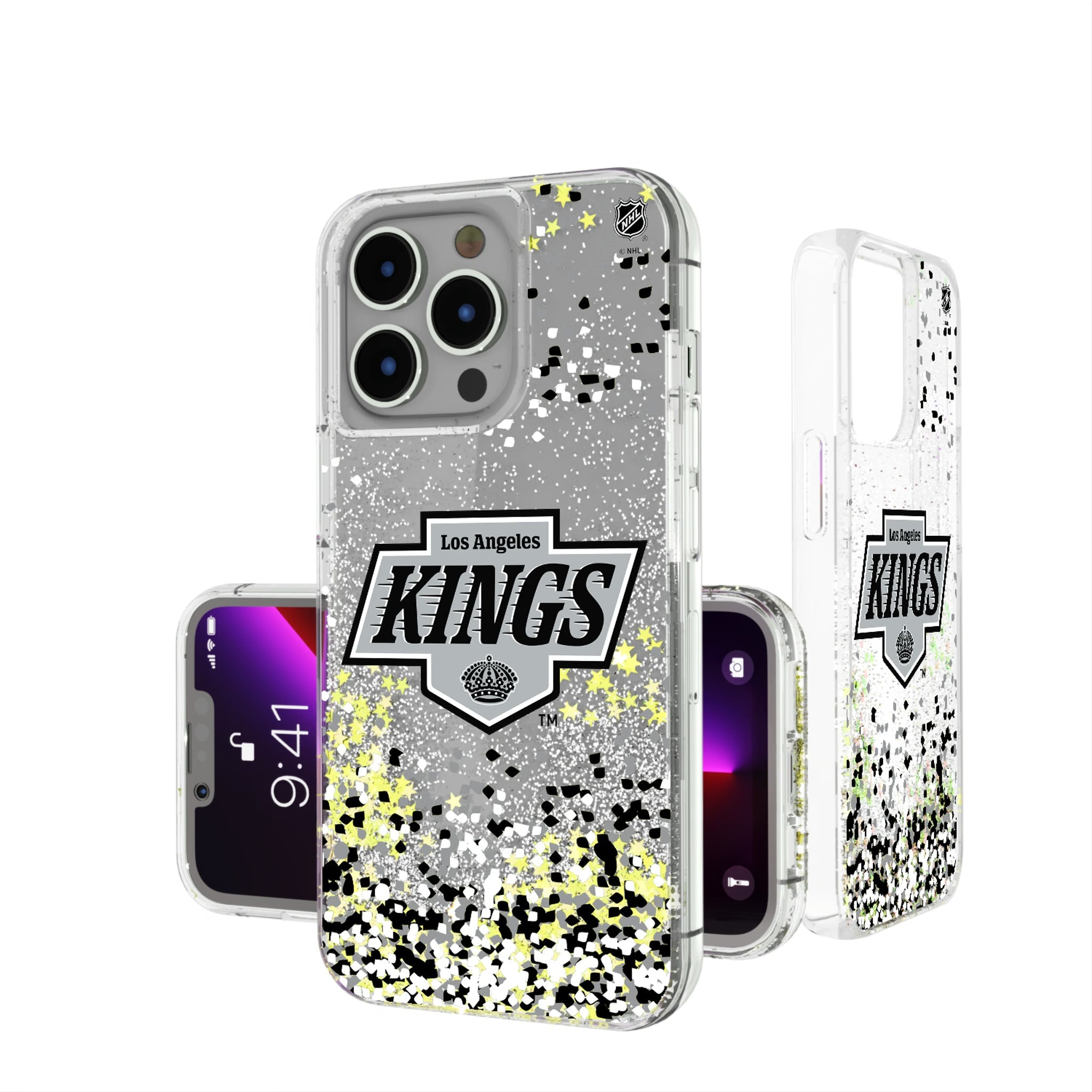 LA Kings Confetti Glitter Phone Case 4