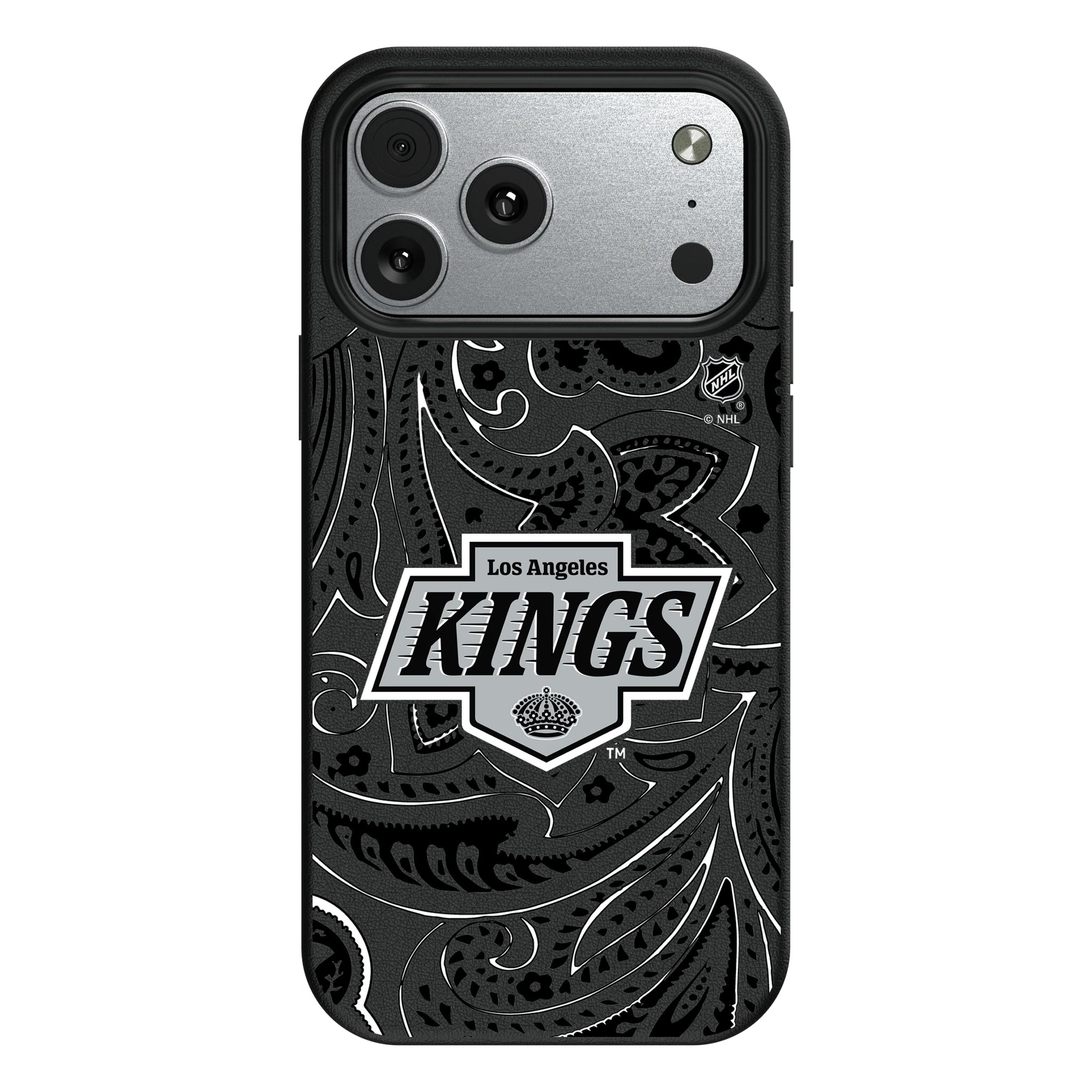 LA Kings Paisley MagSafe Compatible Phone Case for Apple iPhone 10