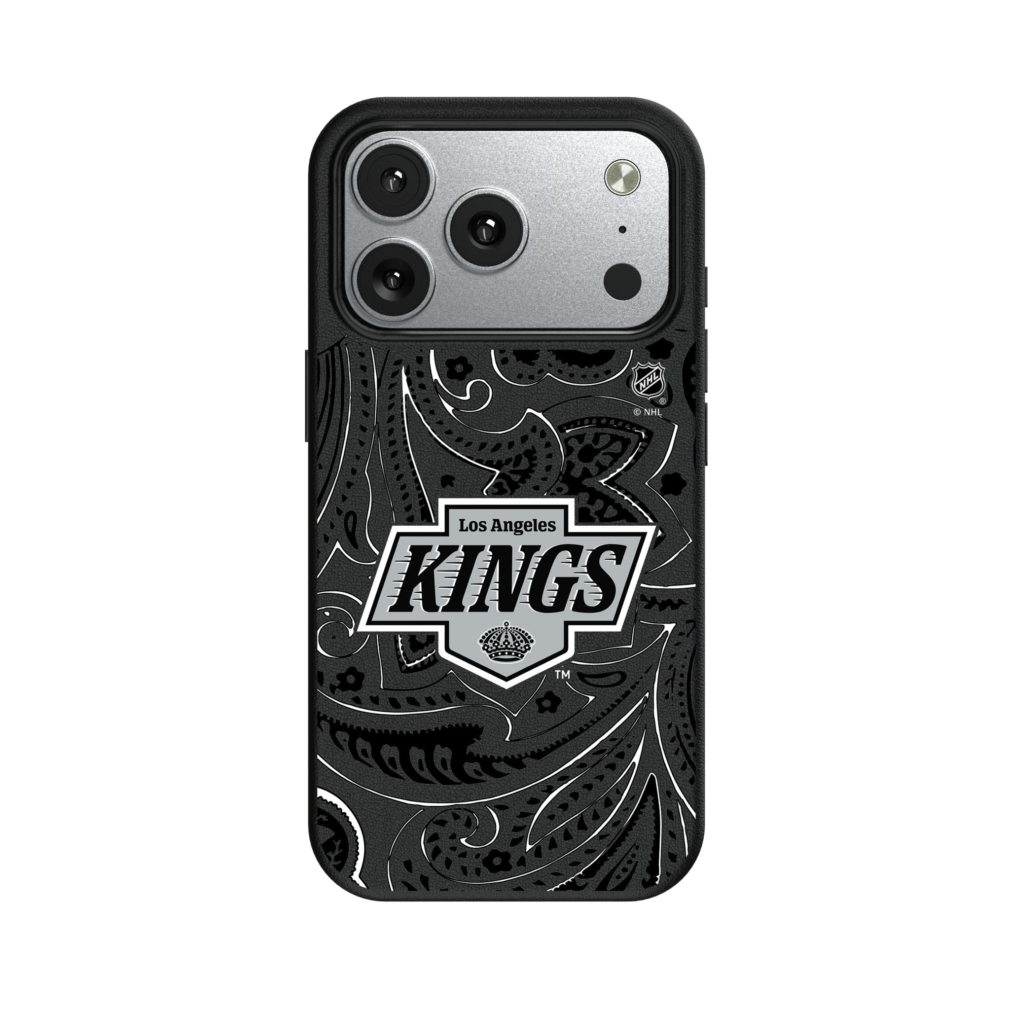 LA Kings Paisley MagSafe Compatible Phone Case for Apple iPhone 9