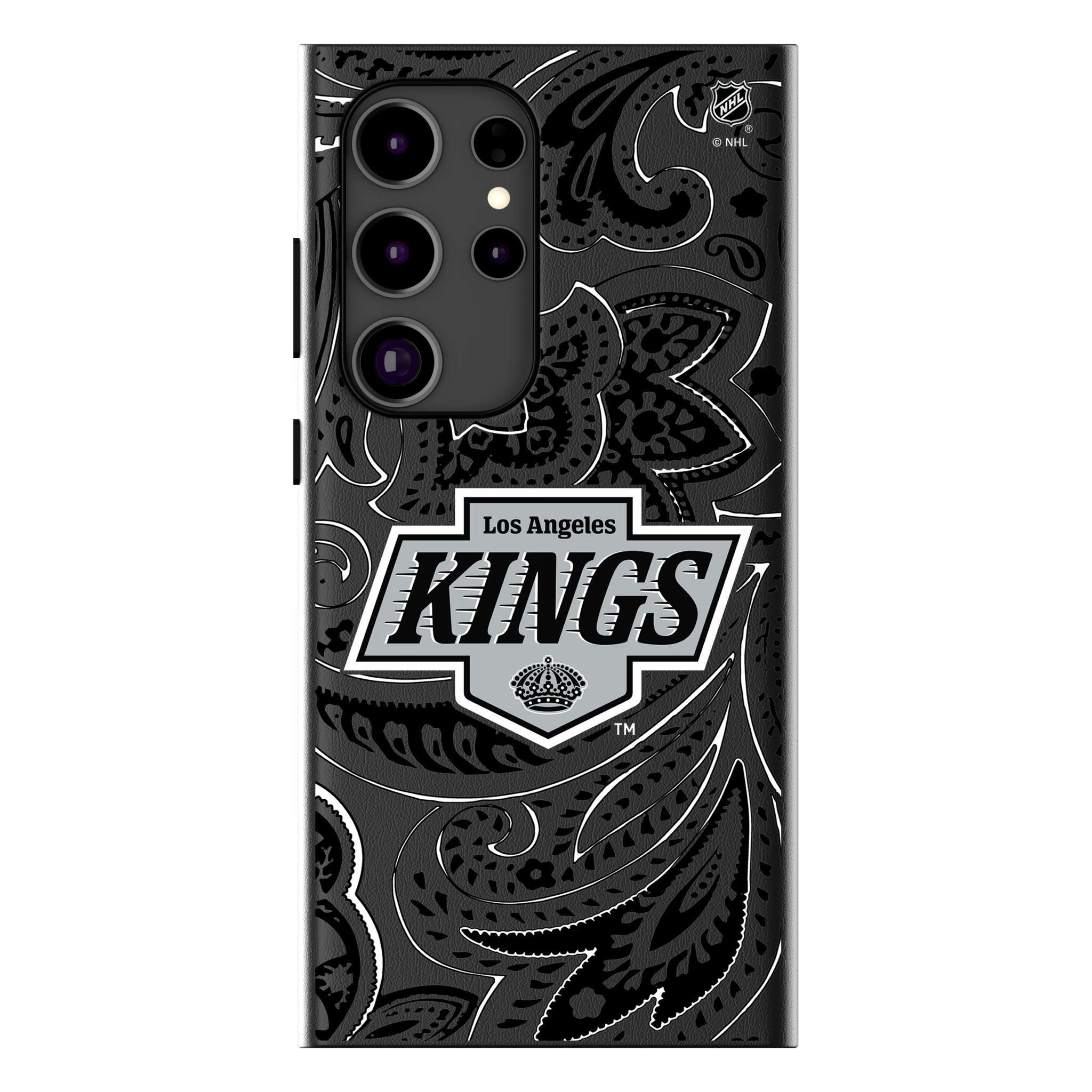 LA Kings Paisley MagSafe Compatible Phone Case for Samsung Galaxy 16