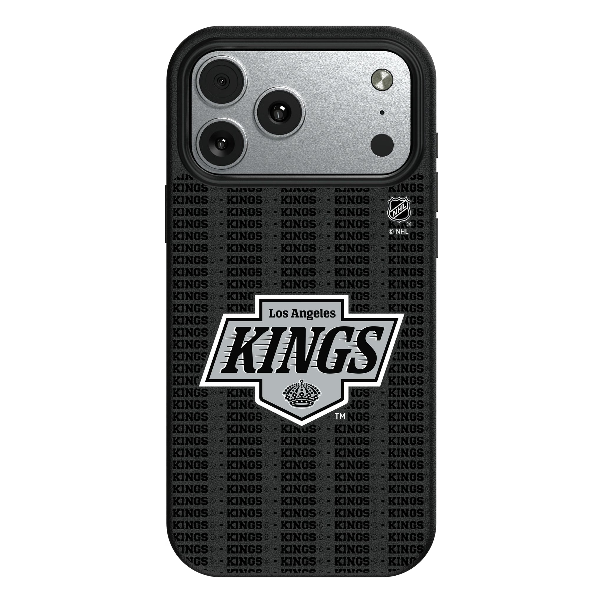 LA Kings Text Backdrop MagSafe Compatible Phone Case for Apple iPhone 10
