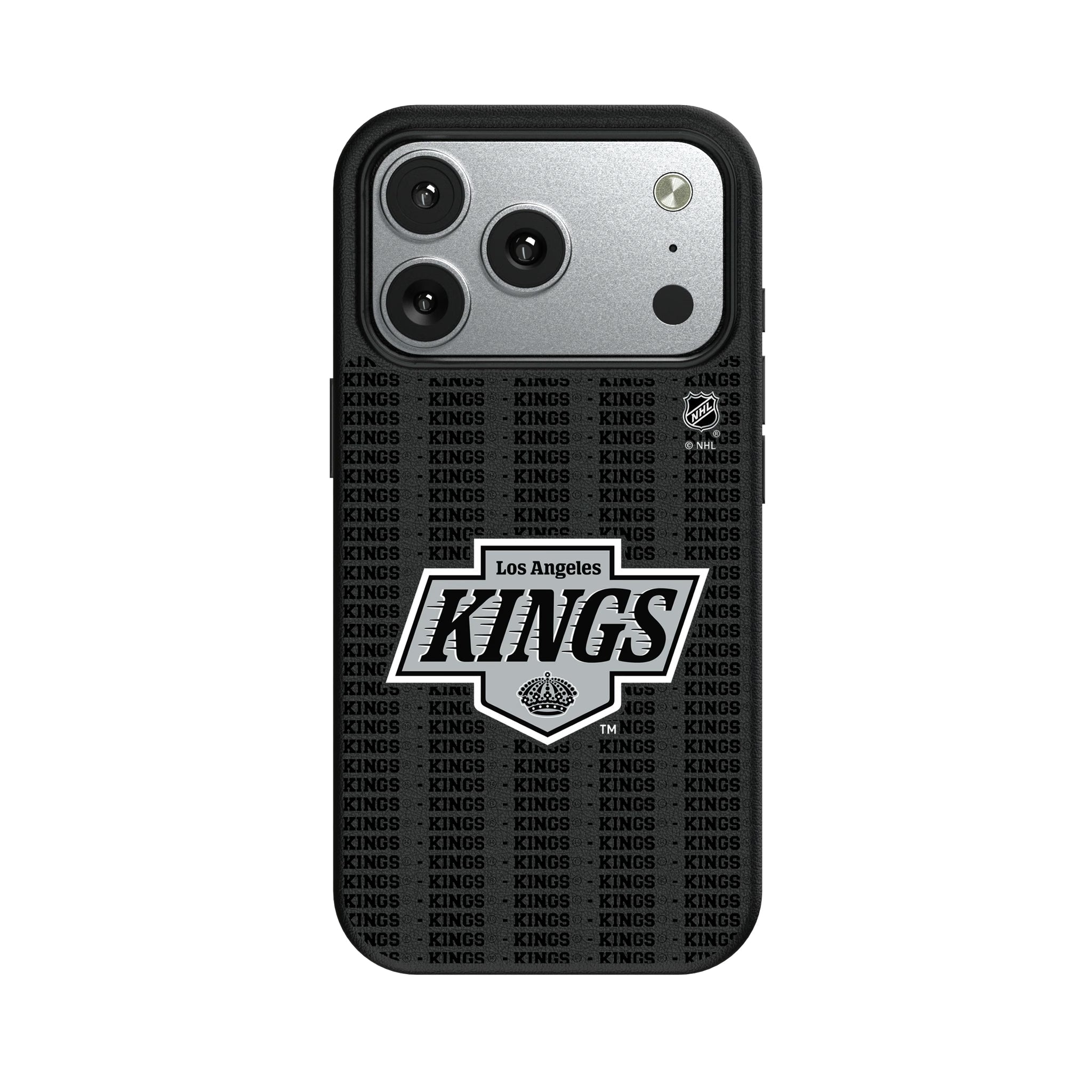 LA Kings Text Backdrop MagSafe Compatible Phone Case for Apple iPhone 9