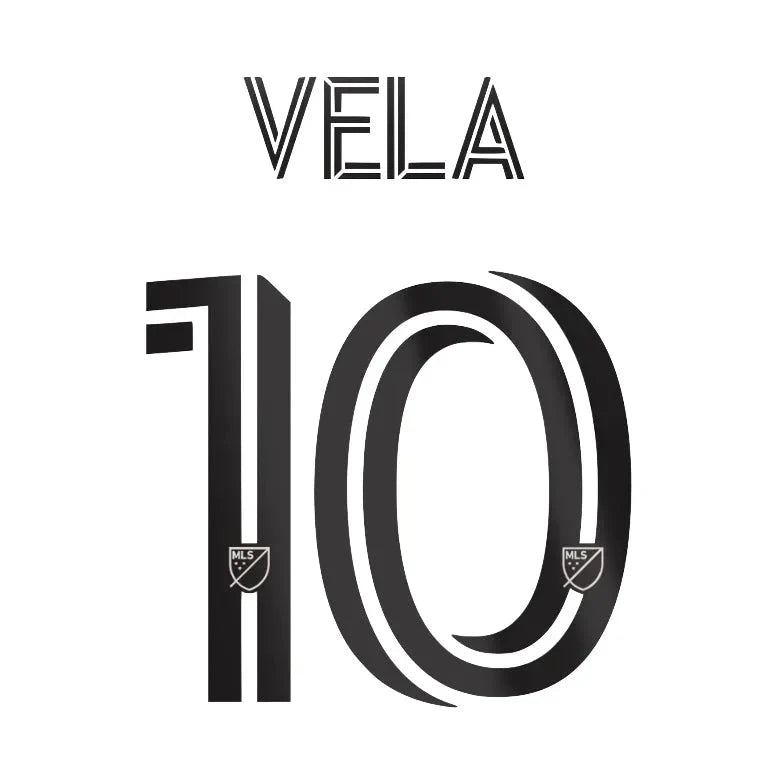 LAFC 2021/22 Away Vela #10 Jersey Name Set 1