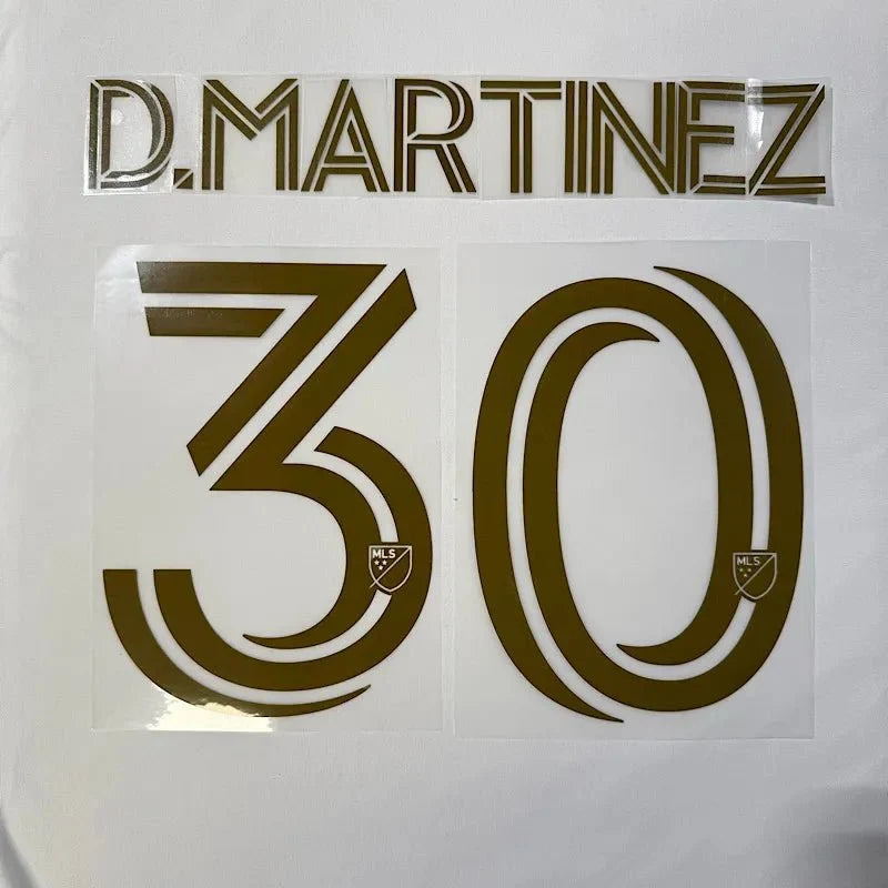 LAFC Away 2025- D. MARTINEZ #30 Official Name Set 1