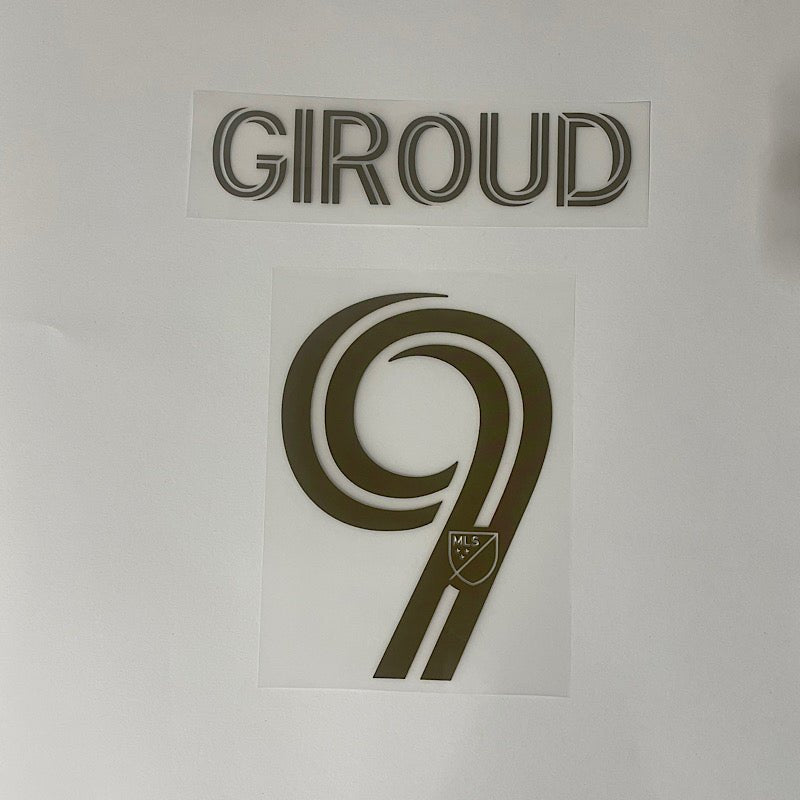 LAFC Away 2025-GIROUD #9 Youth Official Name Set 1